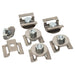 DEI Universal Heat Shield Stand-Off Mounting Kit fittings, showing metal components and mounting hardware for heat shield installation.