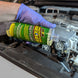 DEI Radiator Relief Flush coolant bottle, 16oz, used for radiator system cleaning and maintenance in vehicles.