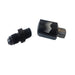 Snow Performance 1/8in NPT female to 4AN male low profile water nozzle holder and 4AN elbow for water methanol systems.