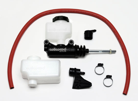 Wilwood short remote side mount brake master cylinder with 5/8 inch bore, shown in a close-up image.