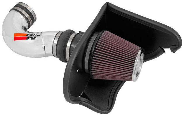 K&N Engineering 2016 Chevy Camaro SS 6.2L V8 F/I Typhoon Cold Air Intake System installed in engine bay