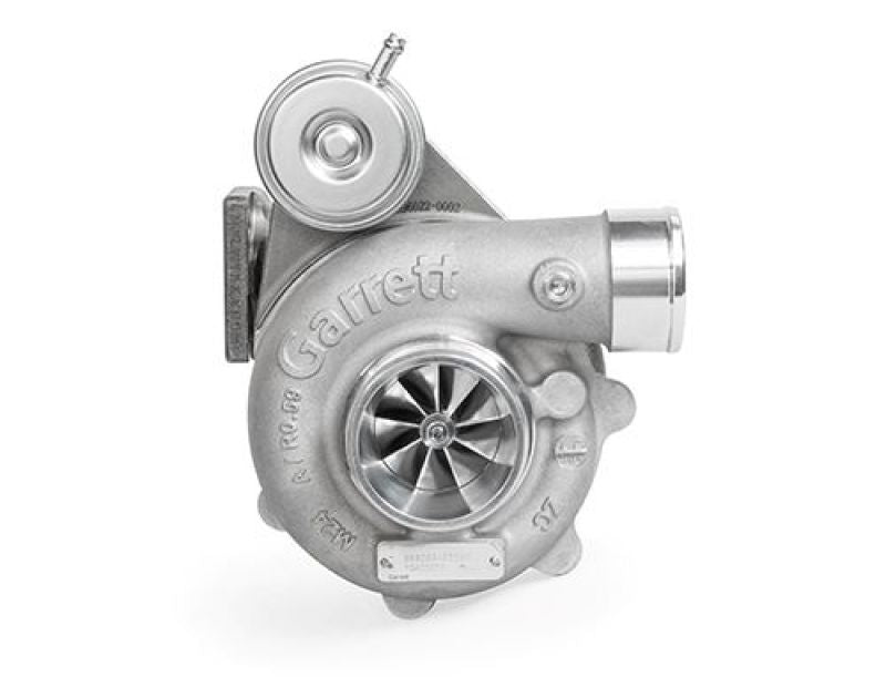 Garrett GBC22-350 Club Line turbocharger with T25 5-bolt flange and internal wastegate, showing the turbine and compressor housing.