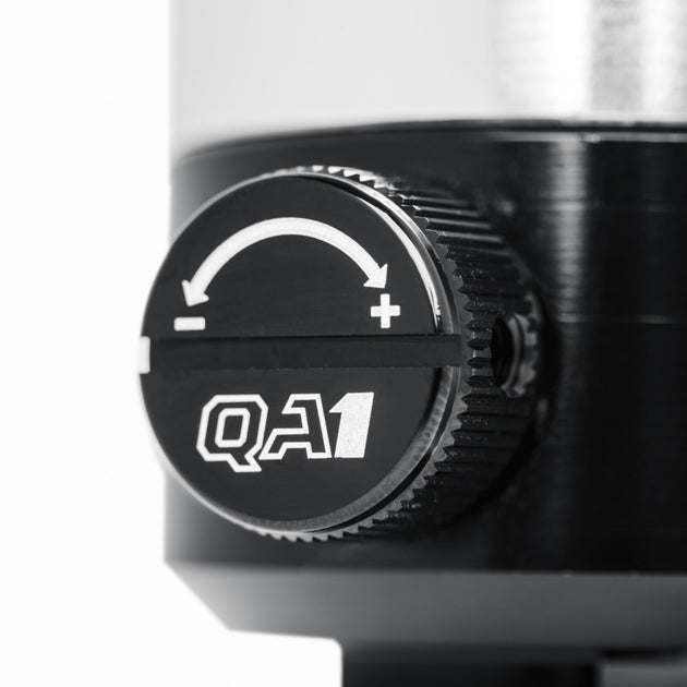 QA1 Proma Star Series 10-inch adjustable silver shock spring kit for shocks and struts, featuring durable metal construction.