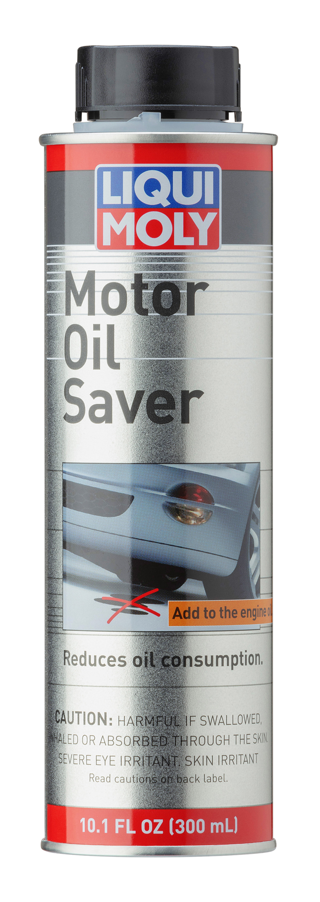 LIQUI MOLY motor oil saver additive in 300mL bottle for improving engine performance and fuel efficiency.