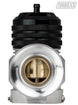 Turbo XS Type H-RFL blow off valve with aluminum piston and O-ring, shown installed on a turbocharged engine for enhanced boost control.