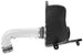 K&N Engineering silver Typhoon short ram cold air intake for 2016-2017 Chevy Camaro 3.6L engine, installed on vehicle.