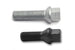 Set of 10 H&R wheel bolts, 14x1.5mm thread, 55mm length, Mercedes ball seat, 17mm head, for vehicle wheel attachments.