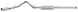 MBRP 14 Chevy Silverado/GMC Sierra 1500 Catback exhaust system with single side exit, T409 stainless steel, 3-inch diameter.
