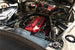 CORSA Performance Corsa 2020+ Chevrolet Corvette C8 Stingray coupe oil catch can installed in engine bay.