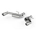 MBRP Chevrolet Camaro 2016-2019 2.5-inch aluminum axle back exhaust system with dual wall tips, shown from the side.