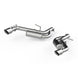 MBRP Chevrolet Camaro 2016-2019 2.5-inch aluminum axle back exhaust system with dual wall tips, shown from the side.