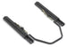 SPARCO flat seat track set with adjustable brackets and mounting hardware for racing seats.