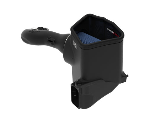 aFe Magnum FORCE Stage-2 Pro 5R cold air intake installed in a 2019-2020 GM Silverado/Sierra 1500 V6 4.3L engine bay.