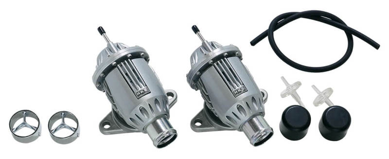HKS Super SQV 4 blow off valve for Nissan GT-R R35 with VR38DETT engine, featuring sleek metal construction and brand logo.