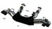 Borla catback exhaust system for 2020 Chevrolet Corvette C8 with dual round rolled tips and black chrome finish.