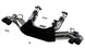 Borla catback exhaust system for 2020 Chevrolet Corvette C8 with dual round rolled tips and black chrome finish.