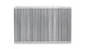 Vibrant vertical flow intercooler with 22-inch width, 14-inch height, and 4.5-inch thickness, featuring multi-port design for enhanced cooling.
