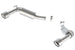 Borla axle back exhaust system for 2014-2015 Camaro SS 6.2L V8 RWD, rear section with single split right rear exit.
