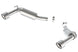 Borla axle back exhaust system for 2014-2015 Camaro SS 6.2L V8 RWD, rear section with single split right rear exit.