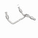 MagnaFlow direct fit catalytic converter for 2015 GMC Yukon XL V8 6.2L, showing the metallic converter with mounting brackets.