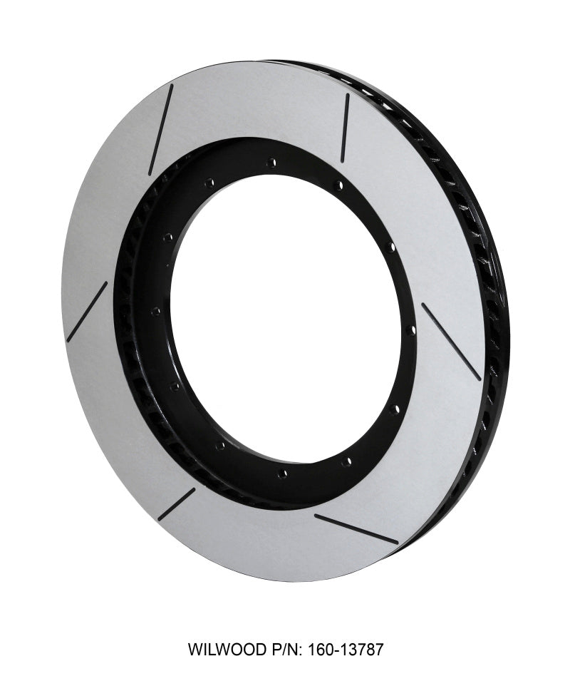 Wilwood GT60 SPC-37-RH-BLK 16-inch 2-piece brake rotor with black finish, 12 on 9.75-inch bolt pattern, for performance vehicles
