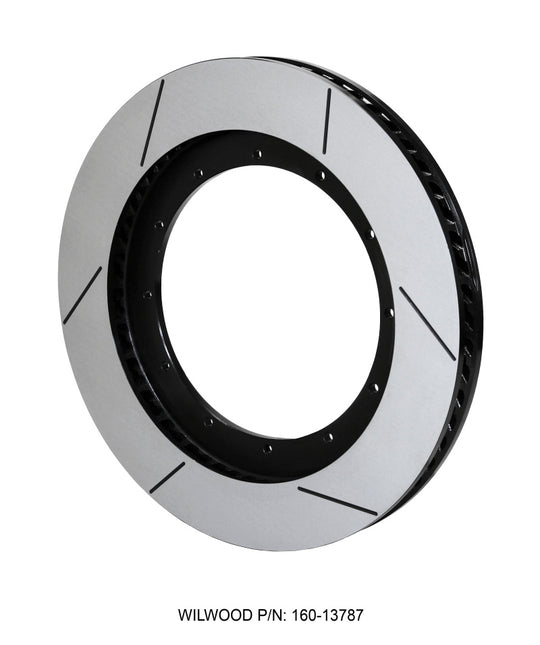 Wilwood GT60 SPC-37-RH-BLK 16-inch 2-piece brake rotor with black finish, 12 on 9.75-inch bolt pattern, for performance vehicles