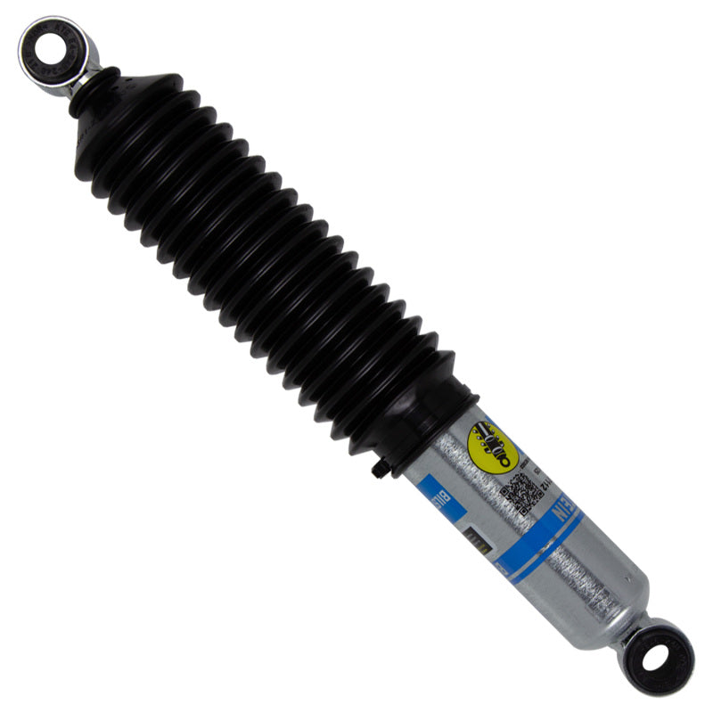 Bilstein 5100 Series lifted truck shock absorber with 46mm monotube design for off-road vehicle suspension.