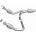 MagnaFlow catalytic converter direct fit for 2014-2016 GMC Sierra 1500 V6 4.3L engine, shown installed on vehicle exhaust system.