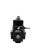 Aeromotive adjustable fuel pressure regulator with 35-75 PSI, .188 valve, two -08 inlets, and -08 return line.