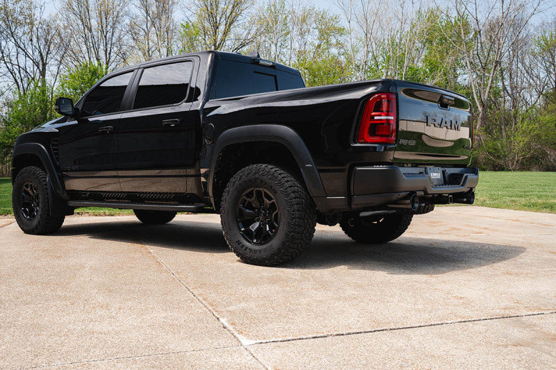 CORSA Performance Corsa 25-26 RAM 1500 RHO Crew Cab 3.0L T catback exhaust with dual rear exit and 5-inch gunmetal Pro Series finish