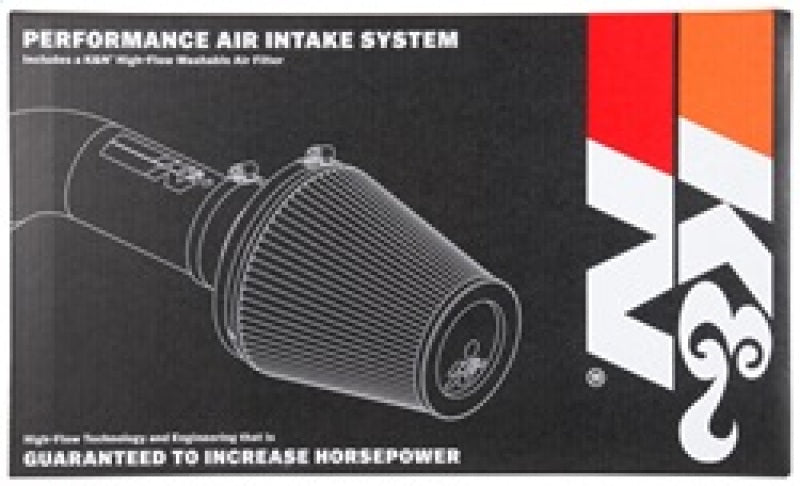 K&N Engineering cold air intake kit for 2014-2015 Chevy/GMC 1500 V-8 5.3/6.2L engines, includes filter and intake tubing.