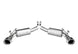 Borla catback exhaust rear section for 2010 Camaro SS 6.2L V8, with aggressive ATAK muffler and polished metal finish.