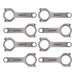 Manley Performance Chevy LS-1 small block H-beam connecting rod with ARP 2000 bolts, showing detailed metal construction.