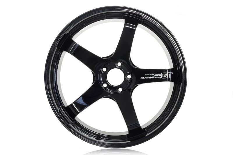 Advan GT Premium forged racing wheel with 20x12.0 size, gloss black finish, 5x114.3 bolt pattern, sporty and sleek appearance
