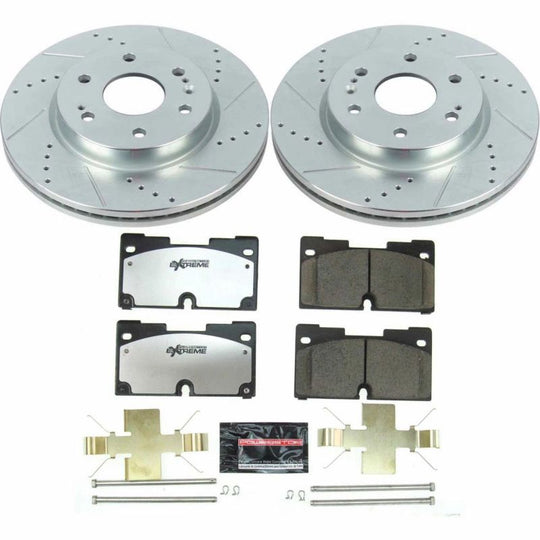 PowerStop Z36 brake kit for 2019 Chevrolet Silverado 1500 front truck and tow performance brake system with rotors and pads.
