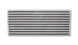 Vibrant universal oil cooler core, 4x10x1.25 inches, showing a vibrant aluminum core with inlet and outlet ports for engine cooling.