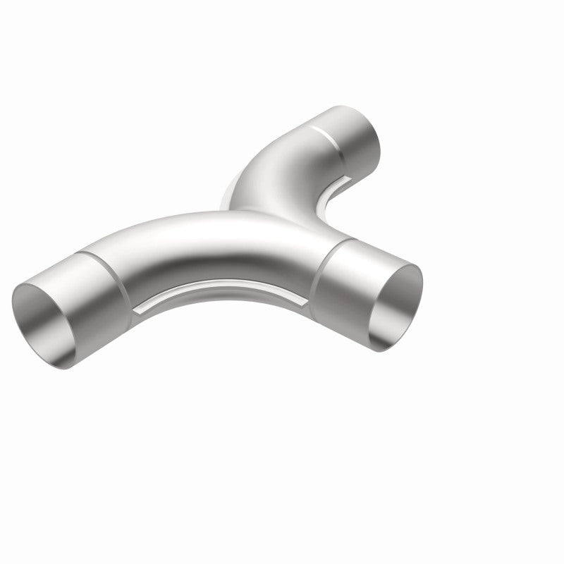 MagnaFlow 2.50-inch stainless steel connecting pipe with 90/90 degree bends, suitable for exhaust system installation.