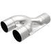 MagnaFlow Y Pipe, 2.50-inch stainless steel, smooth transition, 90-degree angle for exhaust systems, durable and precise fit.