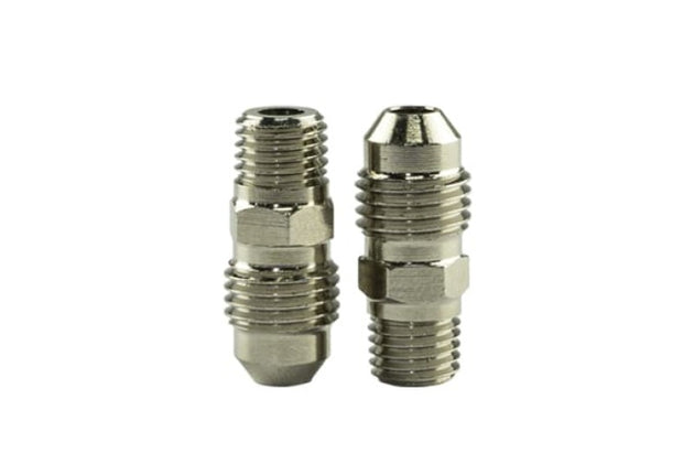 Turbosmart 1/16in NPT male AN-3 flare fitting for hydraulic or fuel line connections, made of durable metal.