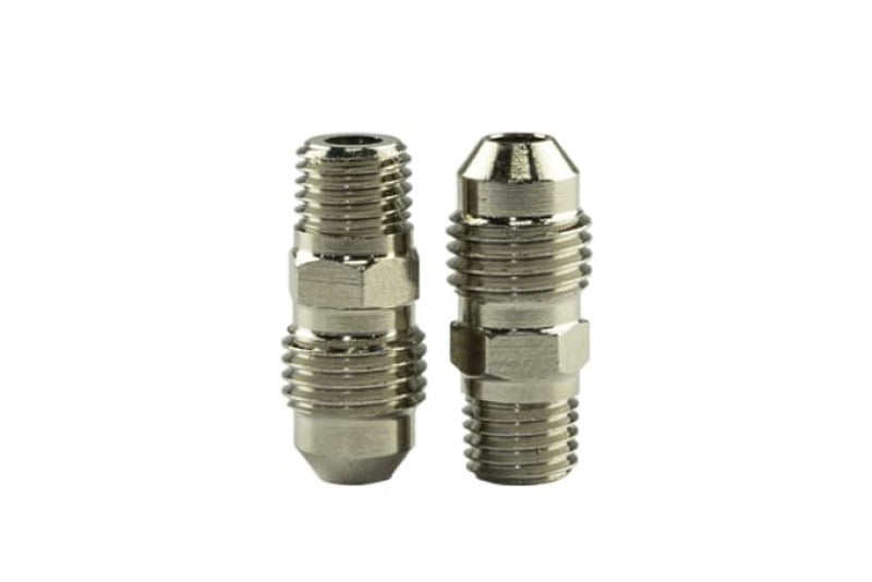 Turbosmart 1/16in NPT male AN-3 flare fitting for hydraulic or fuel line connections, made of durable metal.