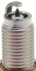 NGK Laser Platinum Spark Plugs box of 4 showing four spark plugs with silver tips and black insulation for automotive use