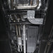 Stainless Works stainless steel 3-inch downpipe with high-flow cats for 2017 Ford F-150 Raptor 3.5L engine, factory connection style.
