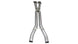 Corsa Performance X pipe exhaust for Chevrolet Corvette C6 Z06 2006-2011 with 7.0L V8 engine, showing the sleek metal pipe design.
