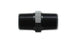 Vibrant aluminum 1/8 inch NPT straight union pipe fitting showing threaded ends and smooth body.