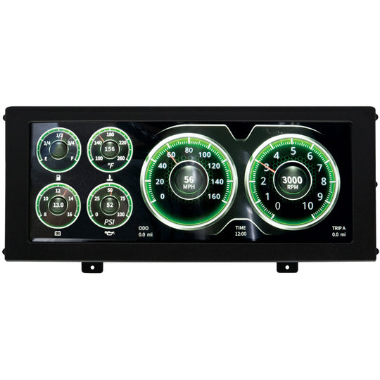 AutoMeter InVision digital instrument display with color LCD and panel mount, suitable for performance monitoring applications.