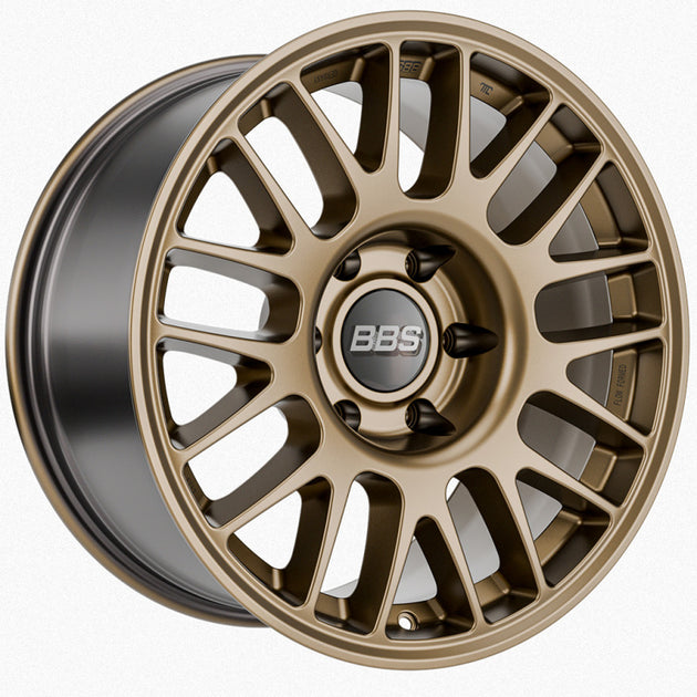 BBS TS-M 17x9-inch satin bronze cast wheel with 6x135 bolt pattern and 87.1mm CB for automotive customization.