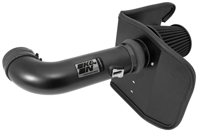 K&N Chevrolet Camaro 6.2L V8 black cold air intake kit, performance engine air filter and intake system for improved airflow