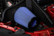Corsa Chevrolet Camaro SS 6.2L V8 carbon fiber open element cold air intake with oiled filter, enhancing engine airflow and performance.