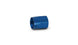 Vibrant blue -4AN hose end socket fitting, detailed close-up showing durable metal construction for automotive or racing use.
