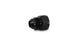 Vibrant -3AN female to -4AN male expander adapter fitting for automotive fluid connections, black metal with threaded ends.